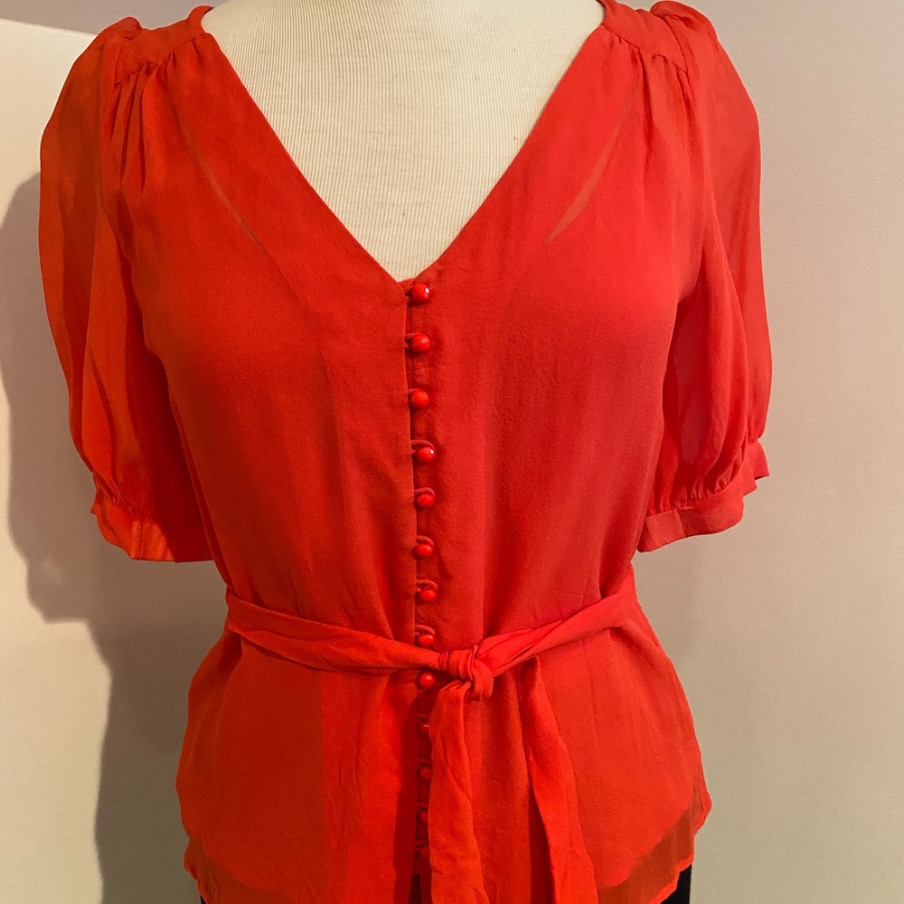 12th by Cynthia Vincent Coral blouse